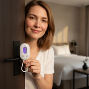Lenovo 3-in-1Smart  Door-mounted Security Alarm Privacy Anti-theft Device Smart Infrared Detector LED Light Hotels Anti Take Cam