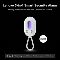 Lenovo 3-in-1Smart  Door-mounted Security Alarm Privacy Anti-theft Device Smart Infrared Detector LED Light Hotels Anti Take Cam